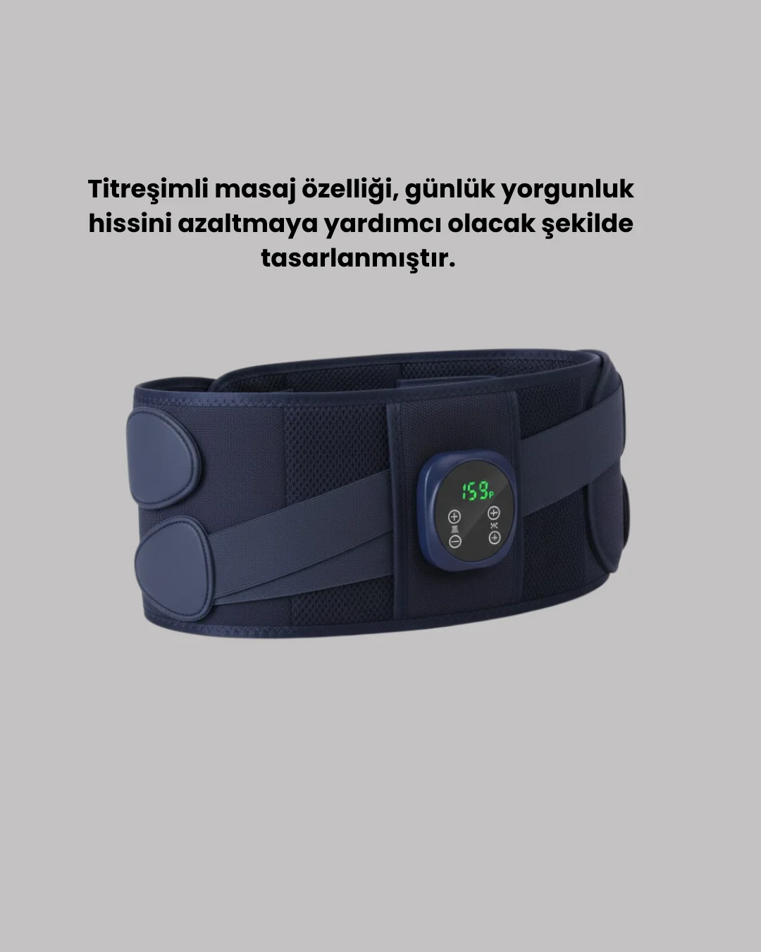 Dijital Ekranlı Isıtmalı Masaj Kemeri Bel Çevresi 100 cm Altı İçin Uygun Dijital Ekranlı Isıtmalı Masaj Kemeri Bel Çevresi 100 cm Altı İçin Uygun