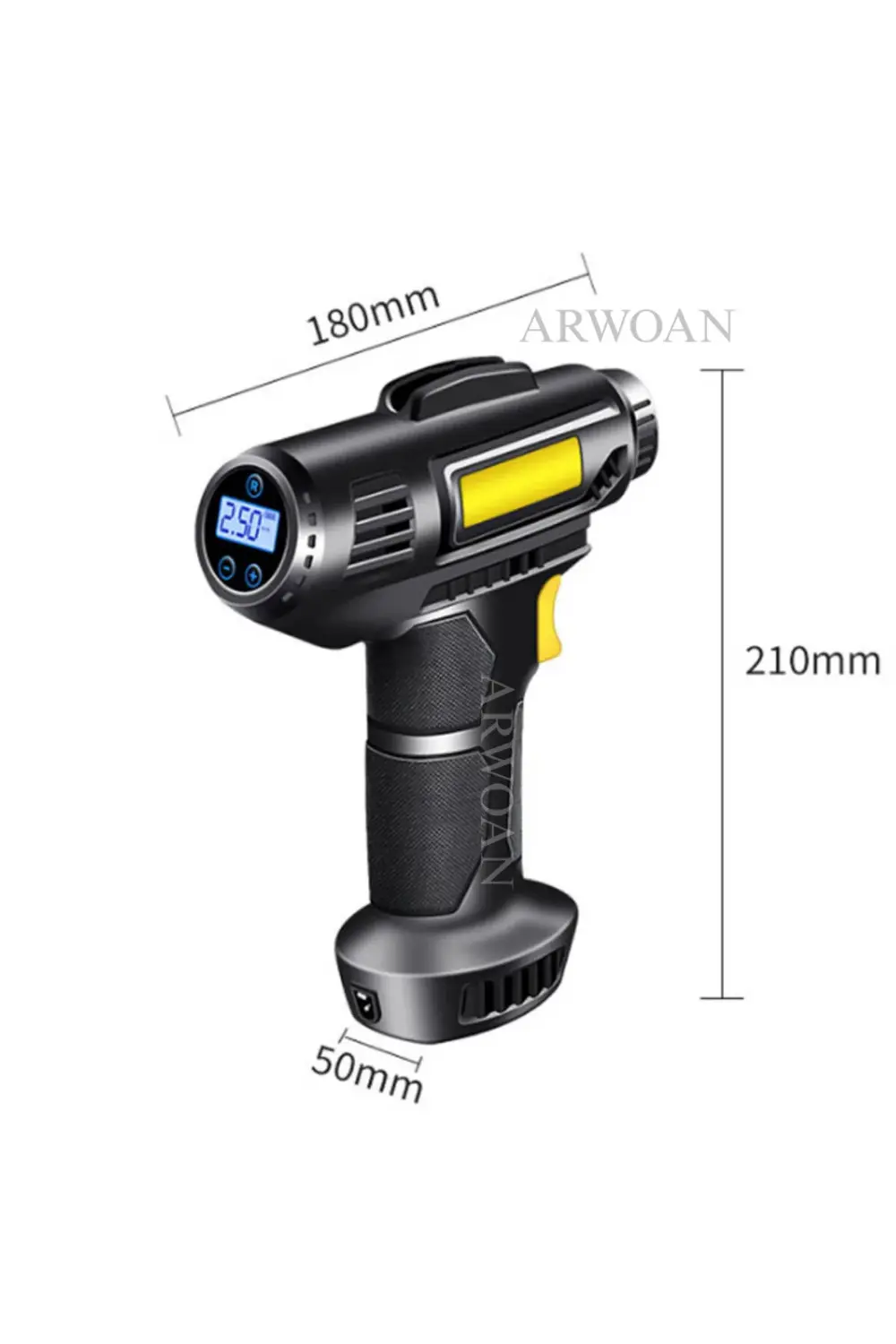 Dijital Ekranlı Kablosuz Taşınabilir Hava Kompresörü Lastik Şişir