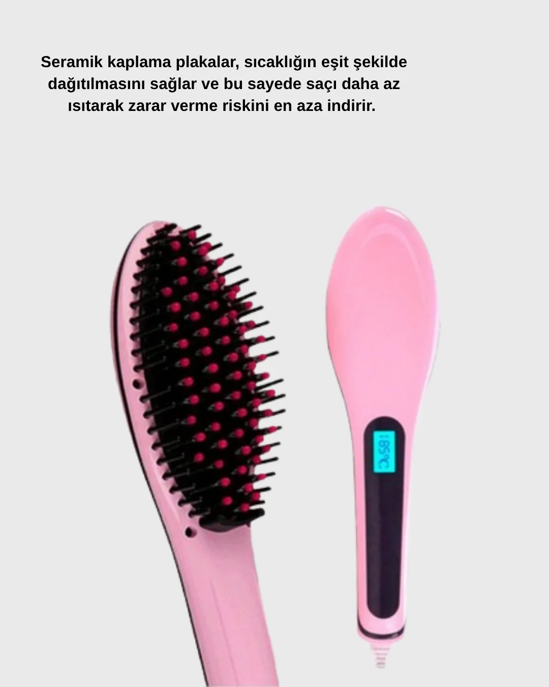 Dijital Ekranlı Saç Düzleştirici İyon Teknolojili 80-230°C Ayarlı
