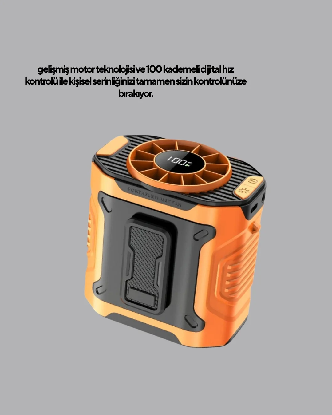 Dijital Ekranlı Turbo Mini Fan – 3 Kademeli Hız, Sessiz Çalışma ve Type-C Şarj Fiyatı, Yorumları ve Özellikleri