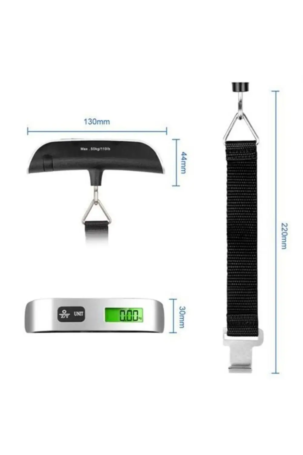 ® Dijital Ekranlı Valiz Kilo Ölçücü Hassas Valiz Tartısı