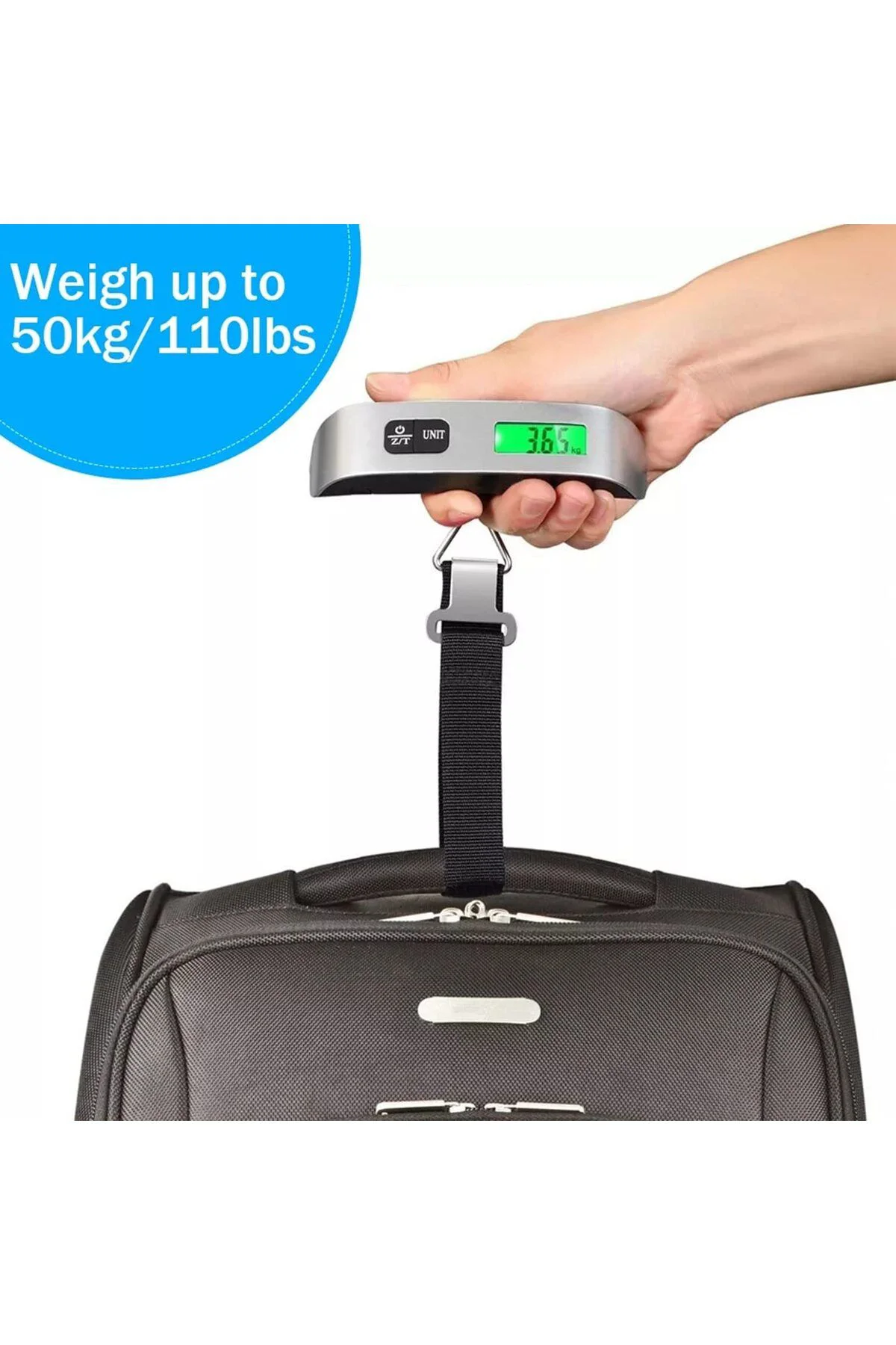 Dijital El Kantarı 50 Kg Bul Valiz Kurban Terazisi + Pil Hediyeli