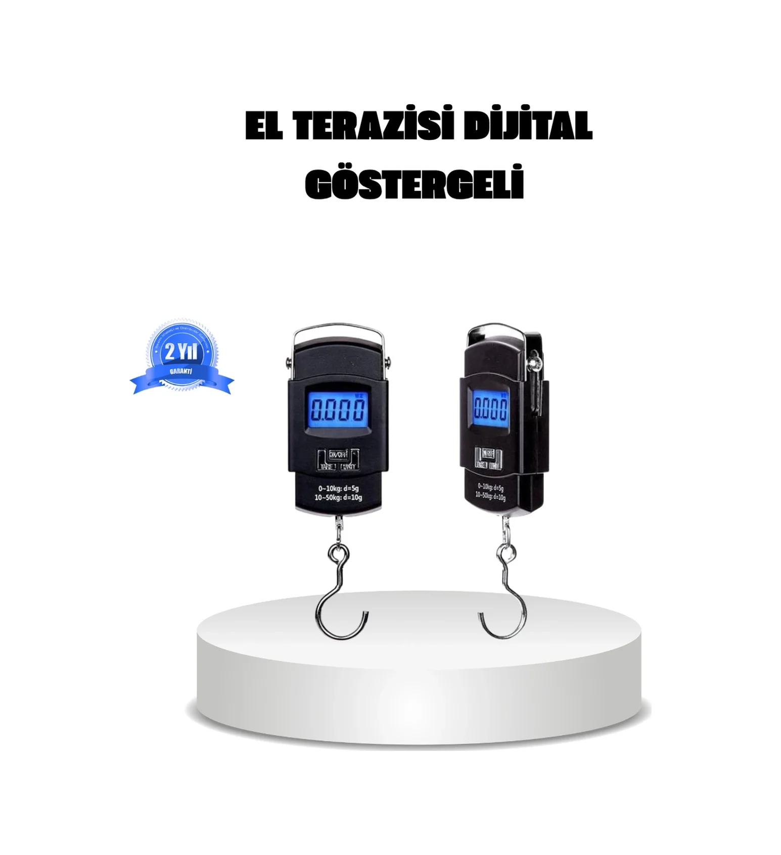 Dijital El Kantarı 50 Kg Taşıma Kapasiteli, Taşınabilir Hassas Ta
