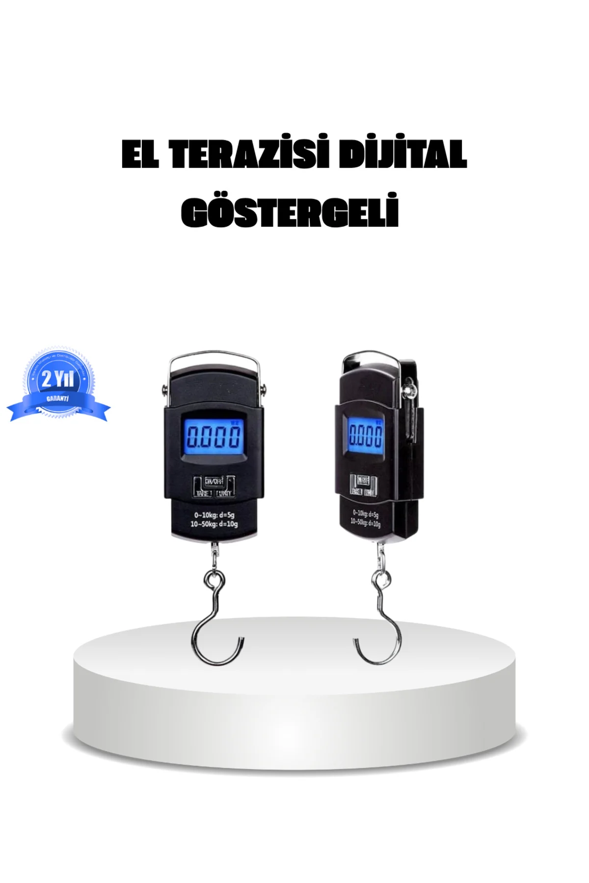 Dijital El Kantarı – 50 Kg Taşıma Kapasiteli, Taşınabilir Hassas 