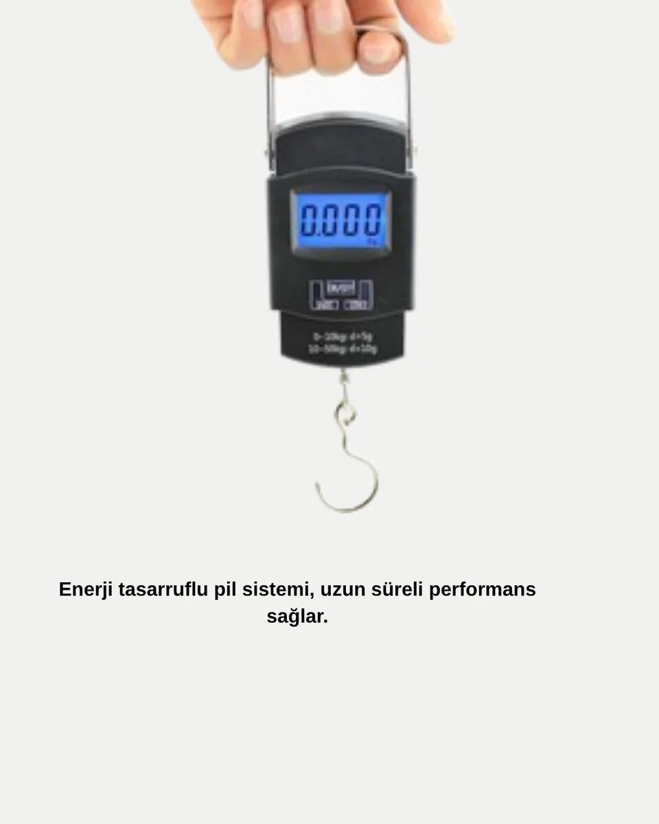 Dijital El Kantarı – 50 Kg Taşıma Kapasiteli Taşınabilir ve Hassas Tartı Cihazı