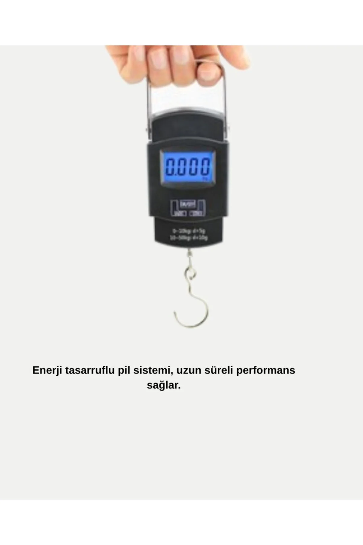 Dijital El Kantarı – 50 Kg Taşıma Kapasiteli, Taşınabilir Hassas Tartı