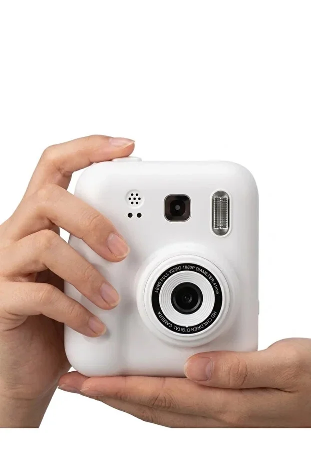 Dijital Fotoğraf Çıkaran Video Kaydedici Taşınabilir Anında Baskı Çıkaran Çocuk Kamerası Beyaz Dijital Fotoğraf Çıkaran Video Kaydedici Taşınabilir Anında Baskı Çıkaran Çocuk Kamerası Beyaz