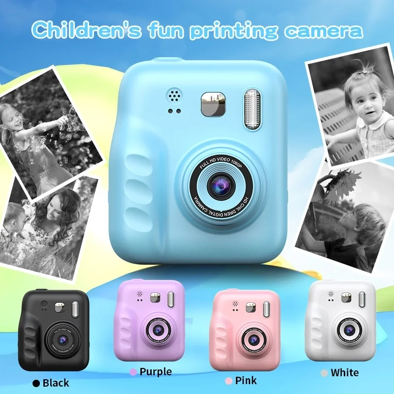 Dijital Fotoğraf Çıkaran Video Kaydedici Taşınabilir Anında Baskı Çıkaran Çocuk Kamerası Mavi Dijital Fotoğraf Çıkaran Video Kaydedici Taşınabilir Anında Baskı Çıkaran Çocuk Kamerası Mavi