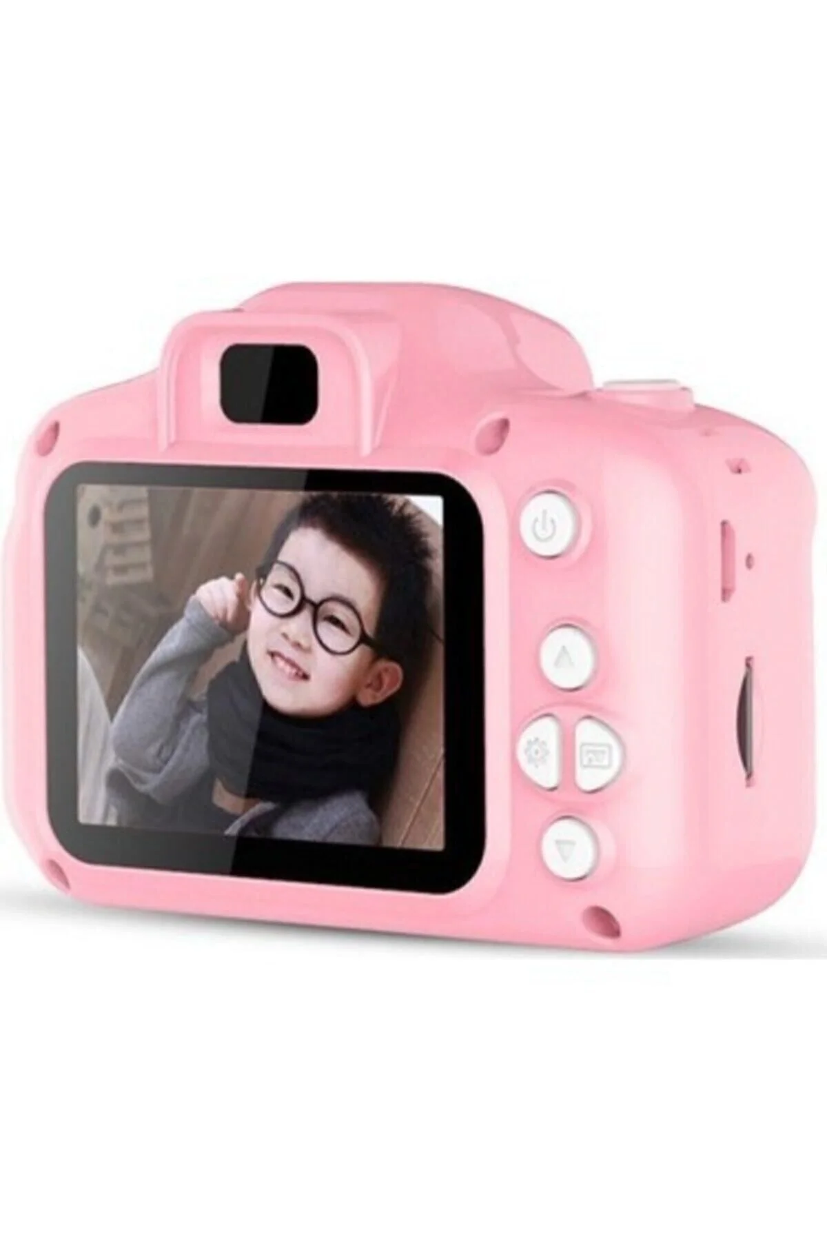 Dijital fotoğraf makinesi 1080p HD 10-15 MP pembe SD kartlı çocuklar için optik zoomlu