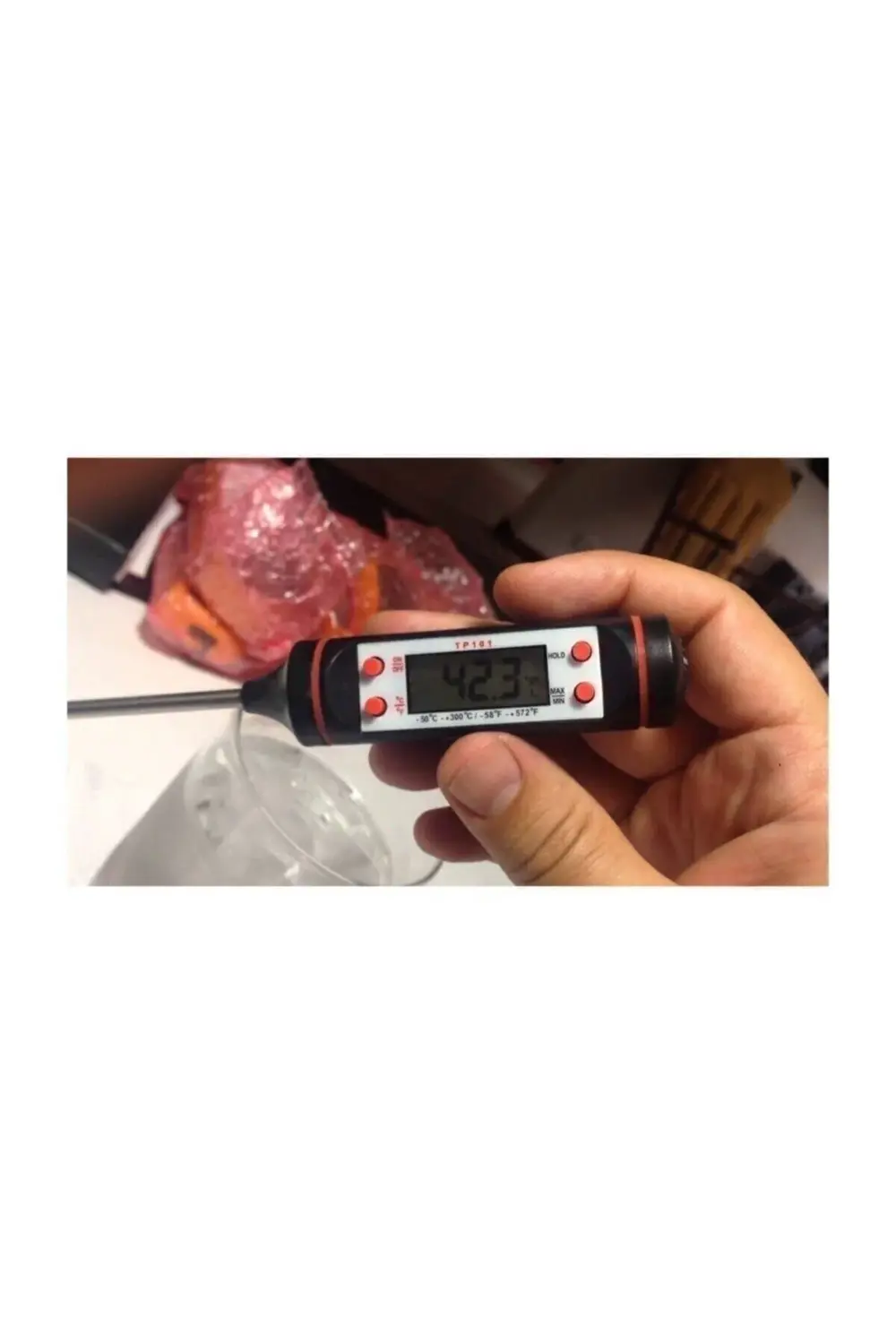 Dijital Gıda Mutfak Termometresi Sıcaklık Ölçer Tp-101 - Termomet