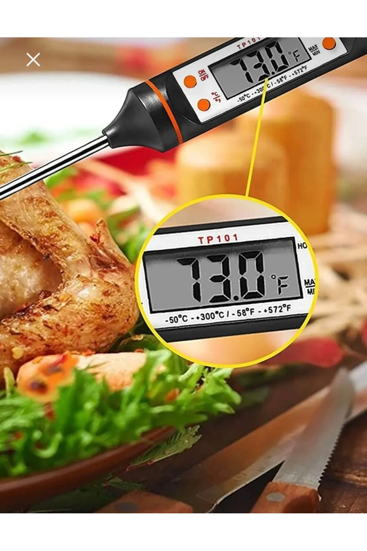 Dijital Gıda Termometresi Yemek Süt Ölçüm Cihazı