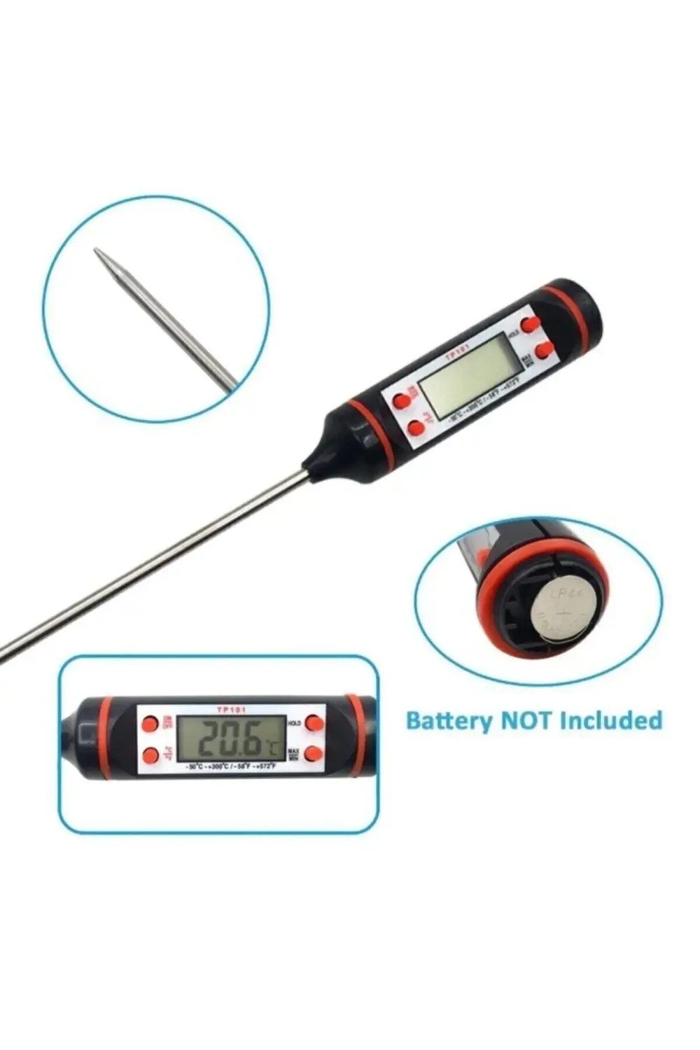 Dijital Gıda Termometresi Sıvı Gıda ,et ,su, Süt Yiyecek Sıcaklık