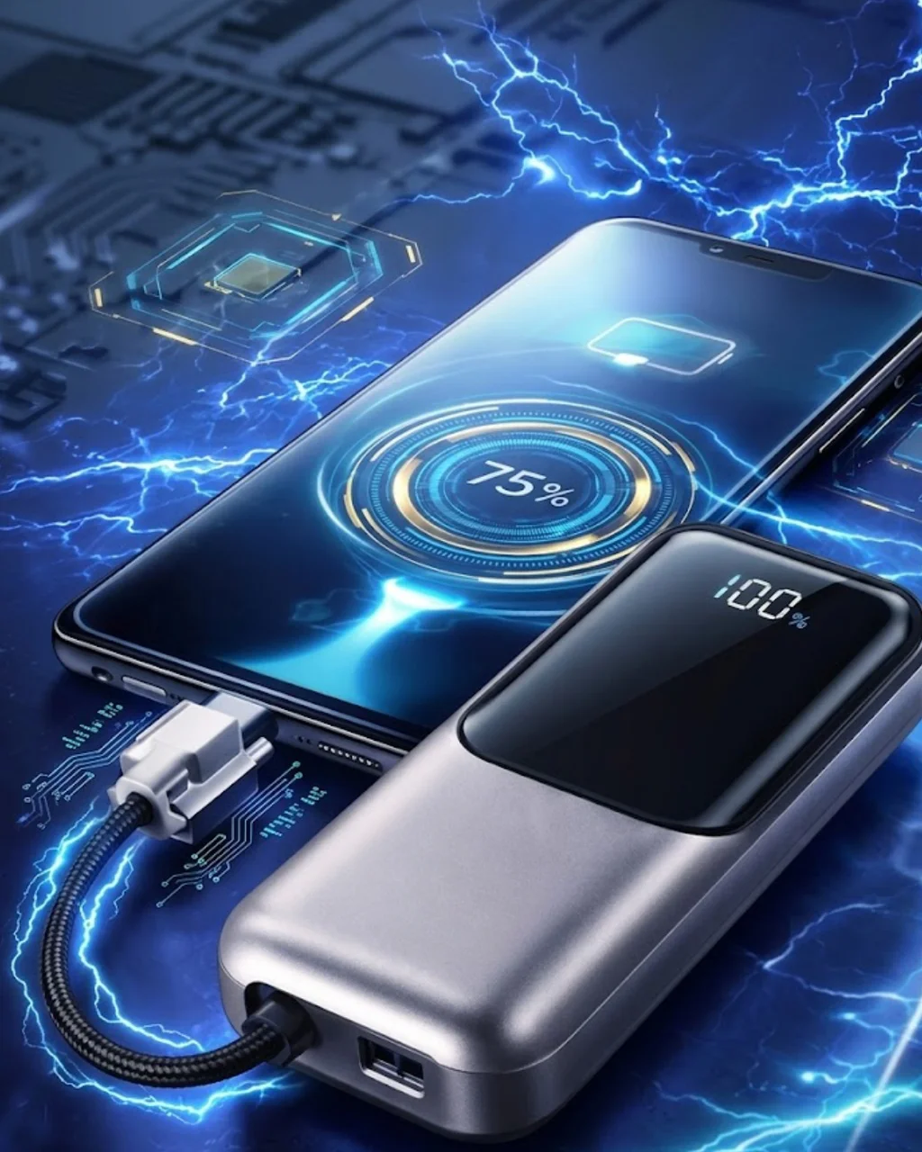 Dijital Göstergeli 13000 Mah Süper Hızlı Şarj Destekli Taşınabilir Powerbank - Lisinya Diğer