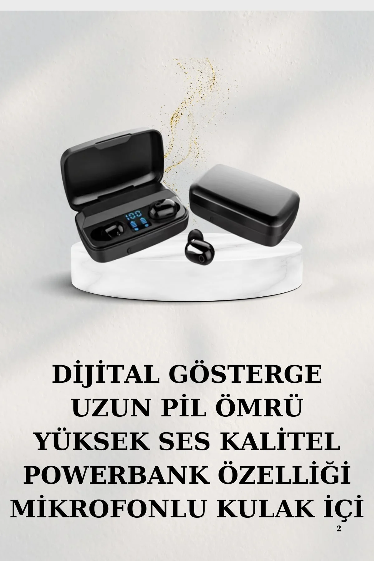 Dijital Göstergeli Bluetooth Kulaklık Kablosuz TWS Stereo Bluetooth 5.0 Dijital Göstergeli Bluetooth Kulaklık Kablosuz TWS Stereo Bluetooth 5.0