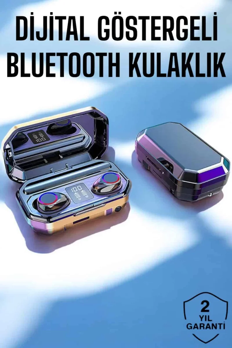 Dijital Göstergeli Bluetooth Bağlantılı Kulaklık Dokunmatik Kontrol - Lisinya