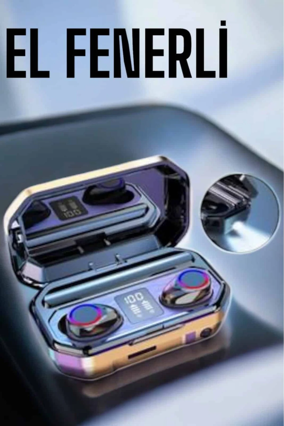 Dijital Göstergeli Bluetooth Bağlantılı Kulaklık Dokunmatik Kontr