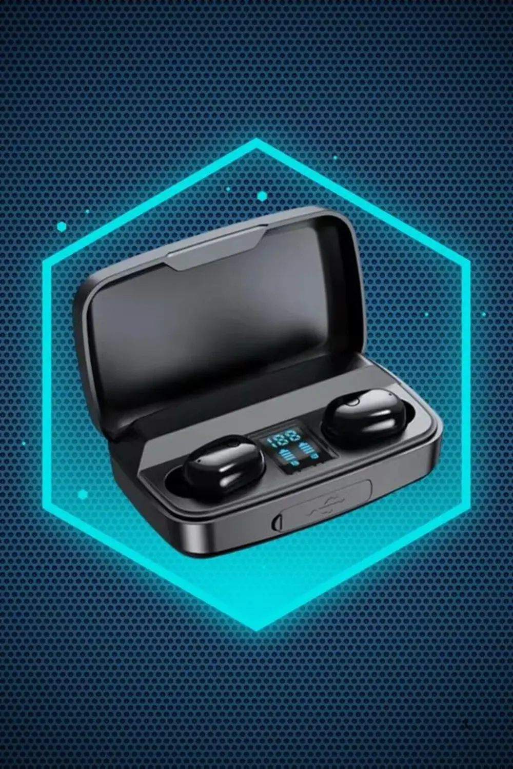 Dijital Göstergeli Bluetooth Kulaklık Kablosuz TWS Stereo Bluetoo