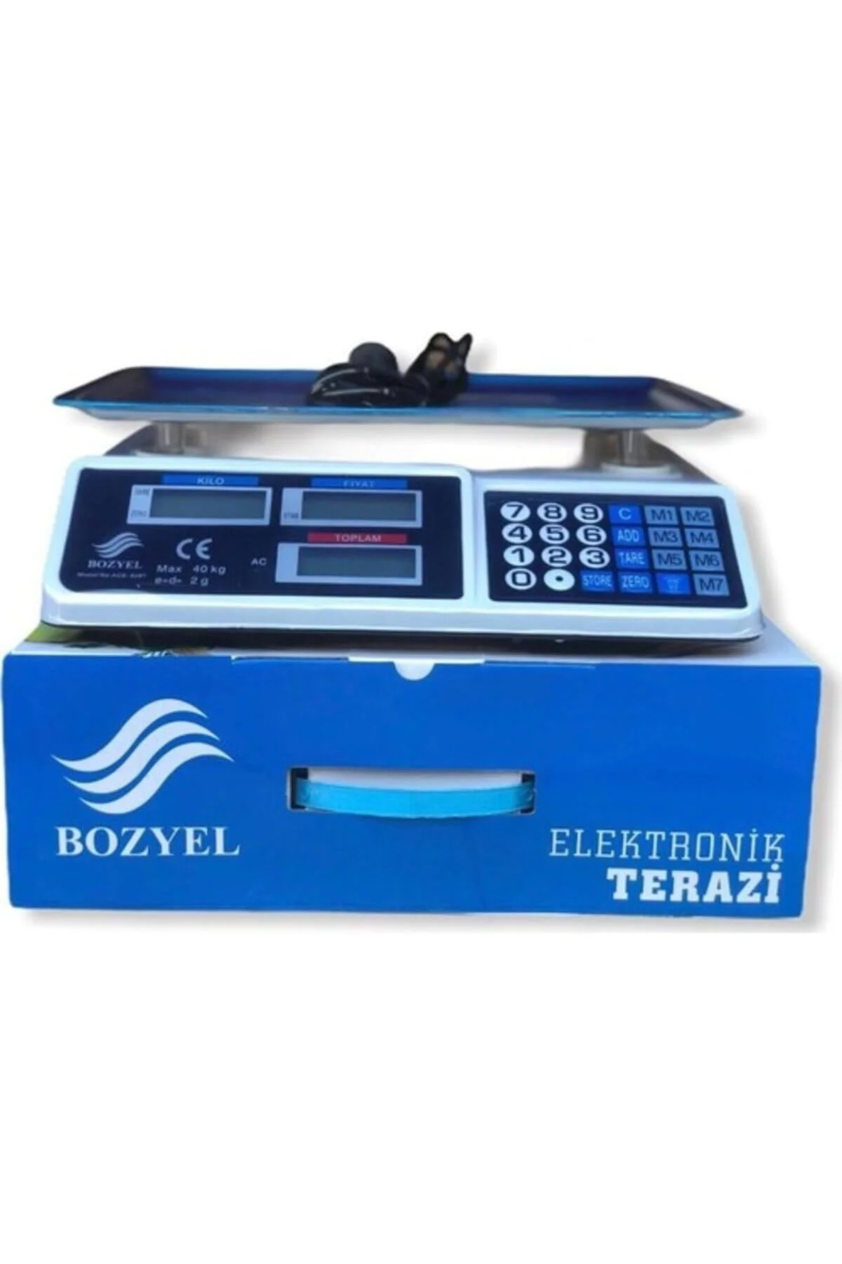 Dijital Göstergeli Elektronik Bakkal Kasap Manav Terazisi 40 Kg (