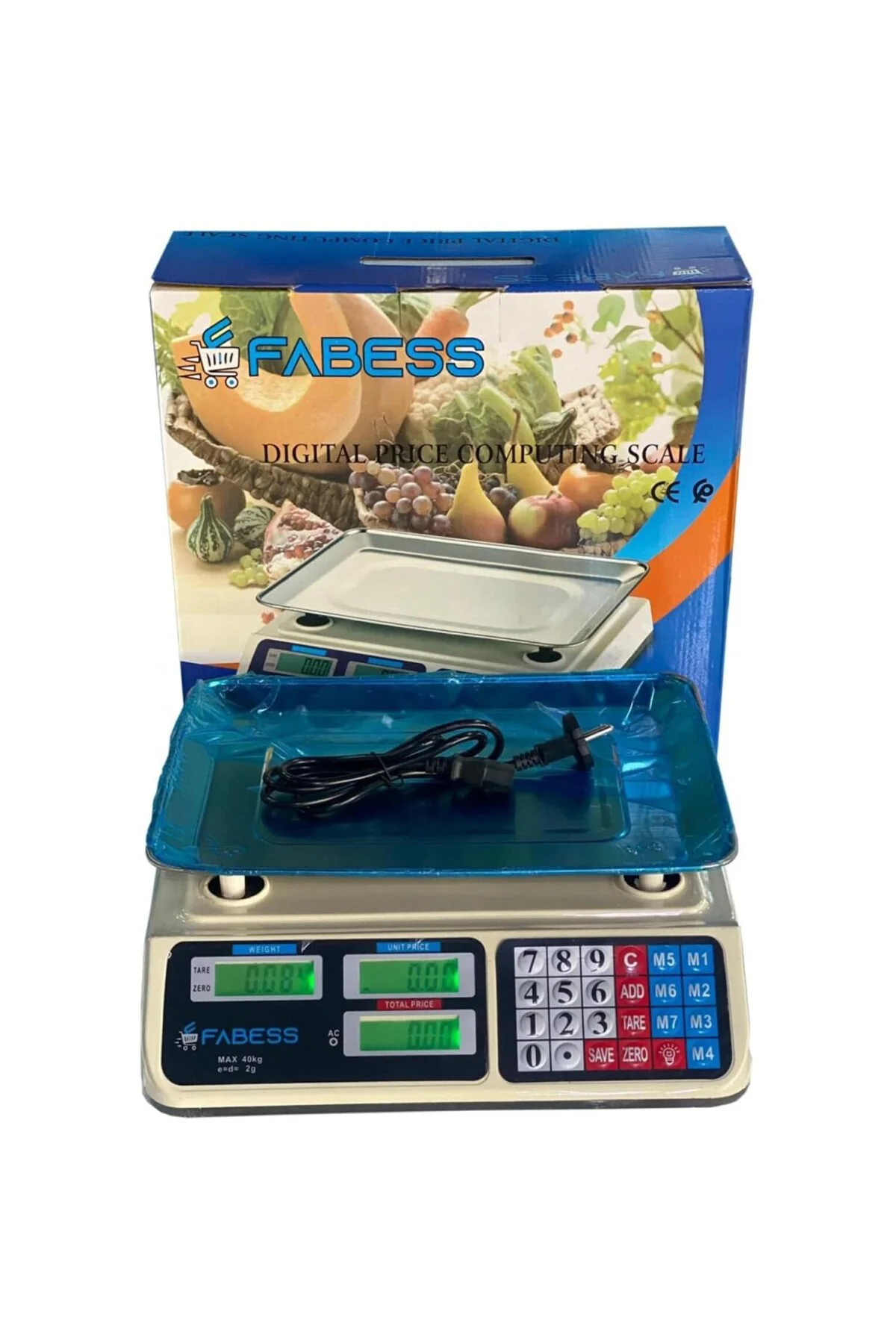 Dijital Göstergeli Elektronik Bakkal Kasap Manav Terazisi 40 Kg (