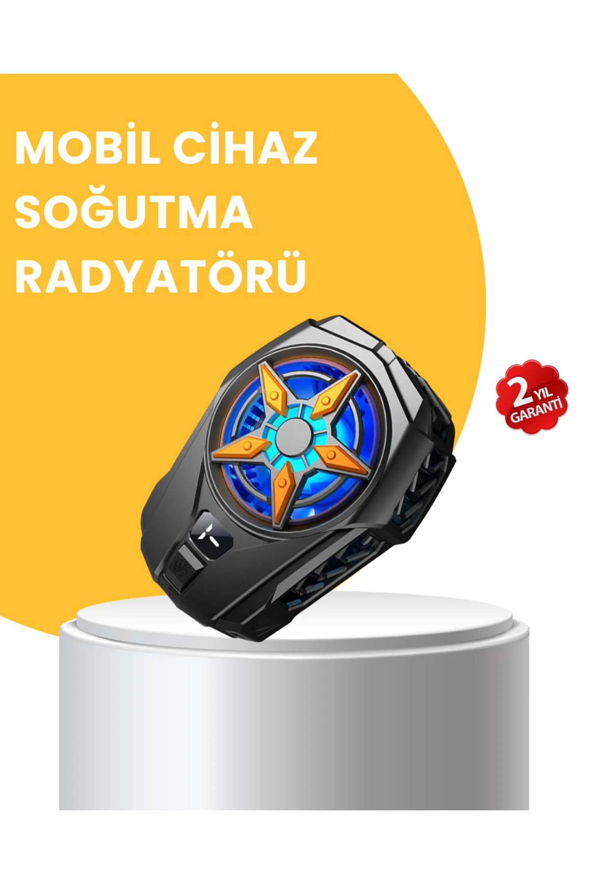 Dijital Göstergeli Evrensel Telefon Soğutma Fanı