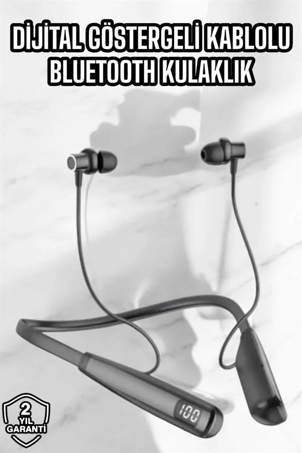 Dijital Göstergeli Kulak İçi Kablosuz Bluetooth Kulaklık Boyun Bantlı Yeni Nesil Fiyatı, Yorumları ve Özellikleri