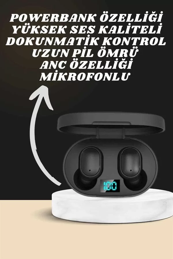 Dijital Göstergeli Kulaklık ve 7 Kordonlu Akıllı Saat Android ve İOS Uyumlu Uyku Takibi Sesli Görüşme - Lisinya
