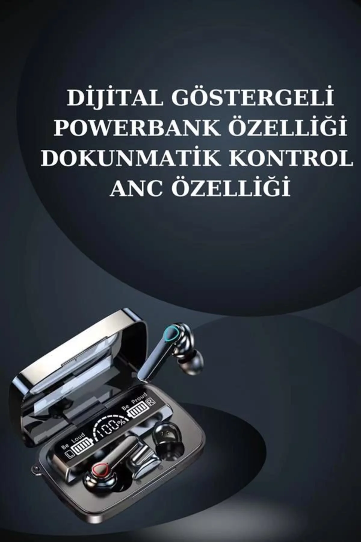 Dijital Göstergeli Powerbank Bluetooth Kulaklık Ve Yeni Nesil Amo Dijital Göstergeli Powerbank Bluetooth Kulaklık Ve Yeni Nesil Amo