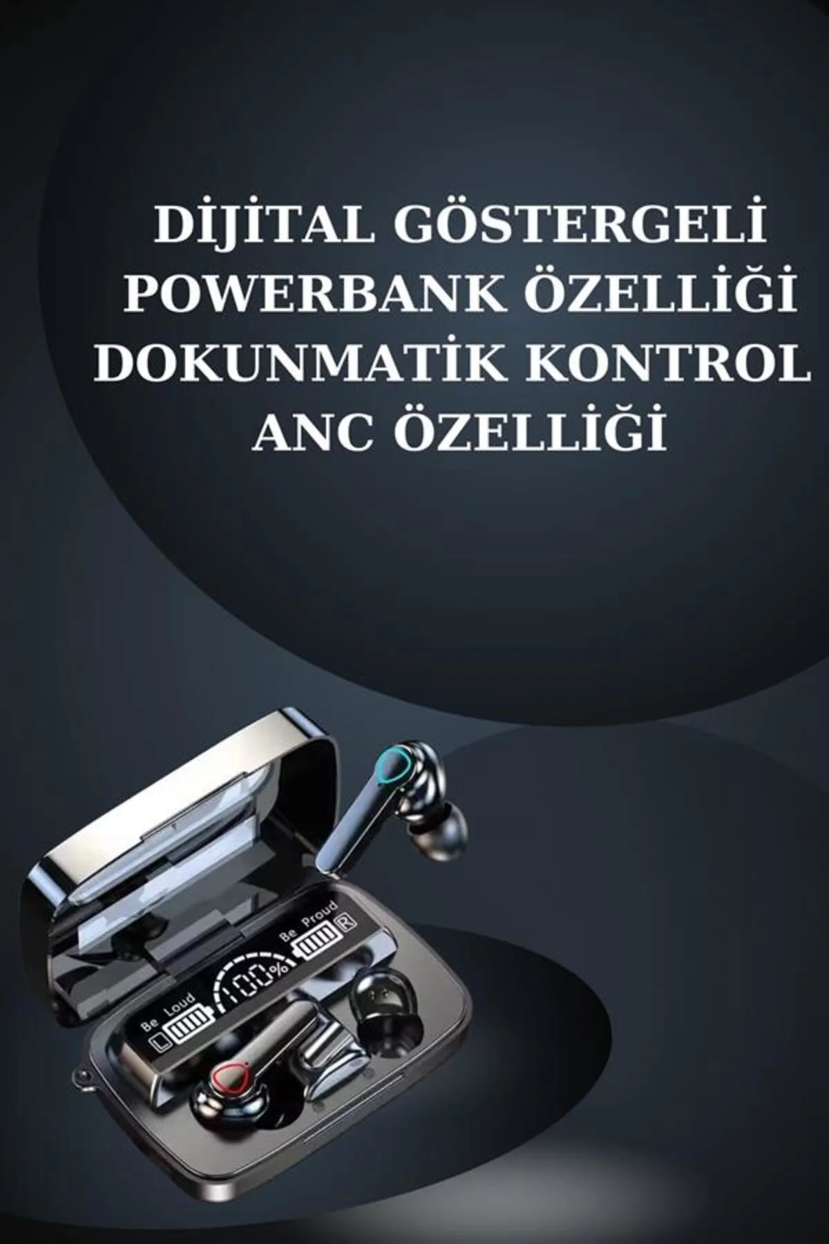Dijital Göstergeli Powerbank Bluetooth Kulaklık ve Yeni Nesil Amo