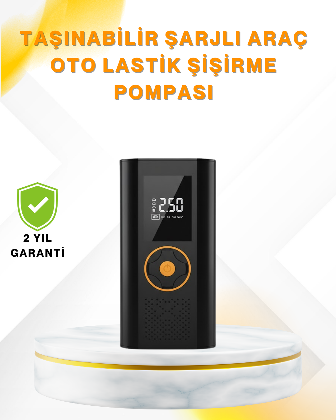 Dijital Göstergeli Taşınabilir Hava Kompresörü Güçlü Şişirme Perf