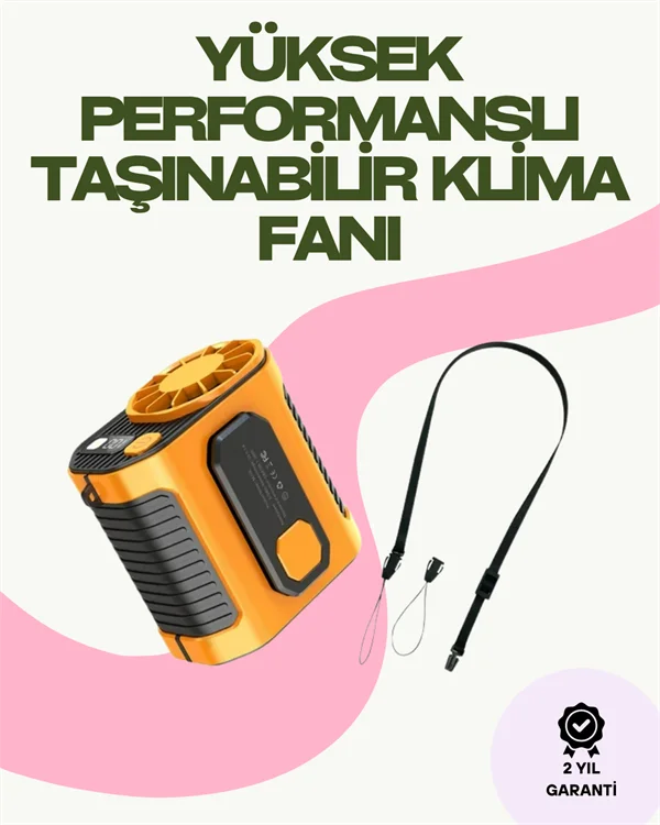 Dijital Göstergeli Turbo Taşınabilir Fan – USB Type-C, 3 Serinlik Modu Fiyatı, Yorumları ve Özellikleri
