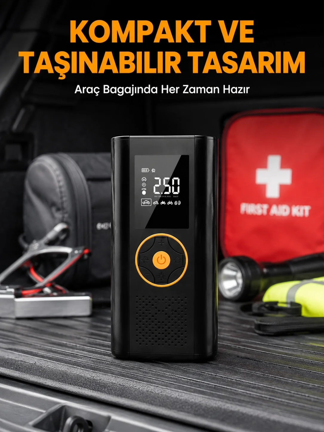 Dijital Göstergeli Taşınabilir Hava Kompresörü Güçlü Şişirme Performansı Yeni Nesil Fiyatı, Yorumları ve Özellikleri
