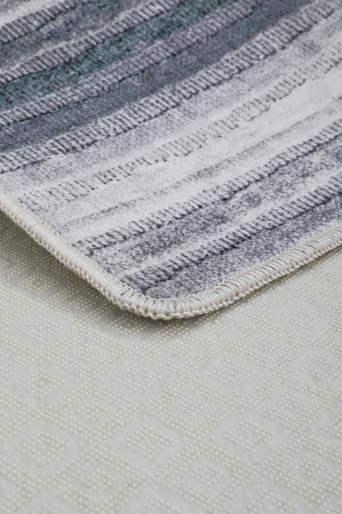 DİJİTAL HALI 9026 MODEL GRİ Yıkanabilir Kaymaz Kesme HALI Yolluk 60x650