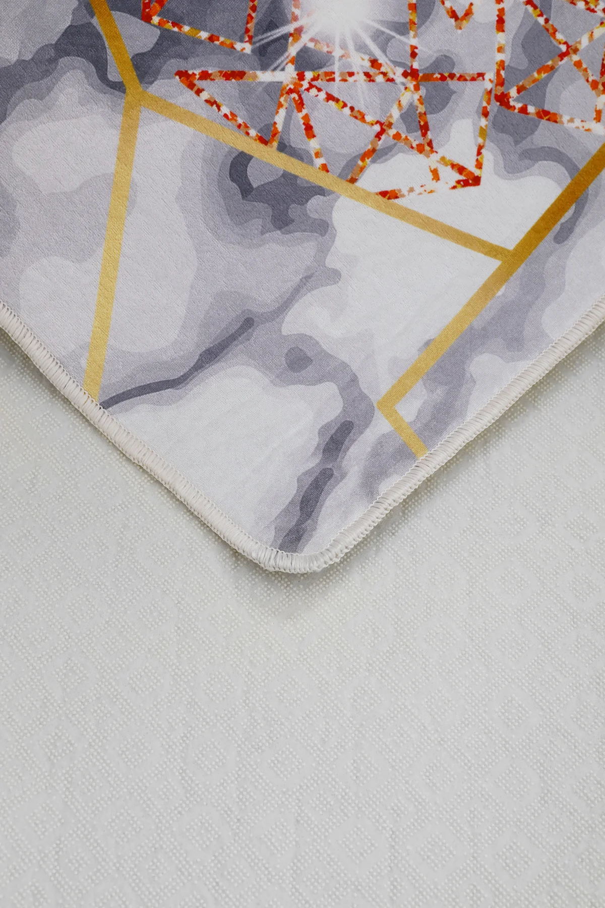DİJİTAL HALI KRİSTAL MODEL ALTIN rengi Yıkanabilir Kaymaz Kesme HALI Yolluk 60x650