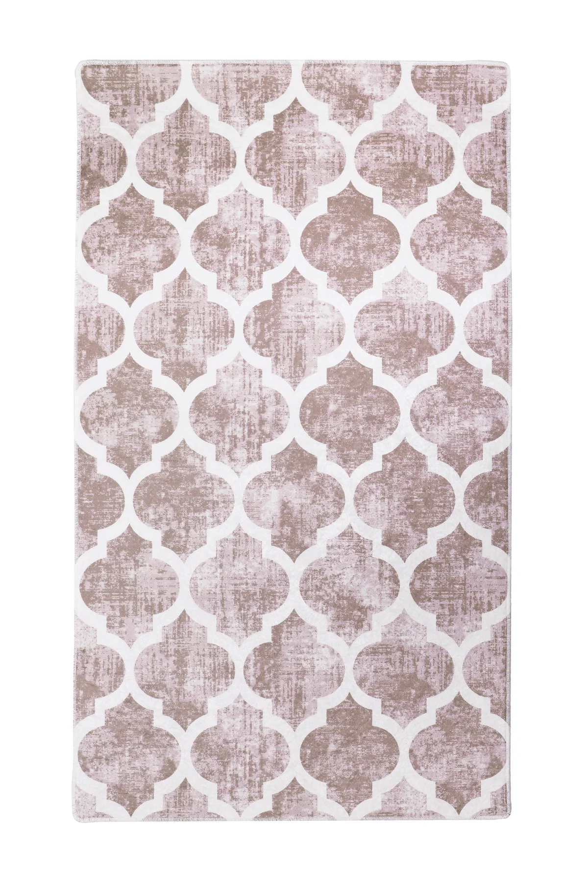 DİJİTAL HALI MODERN TASARIMLI BEJ RENKLİ Yıkanabilir Kaymaz Kesme HALI Yolluk 150X220