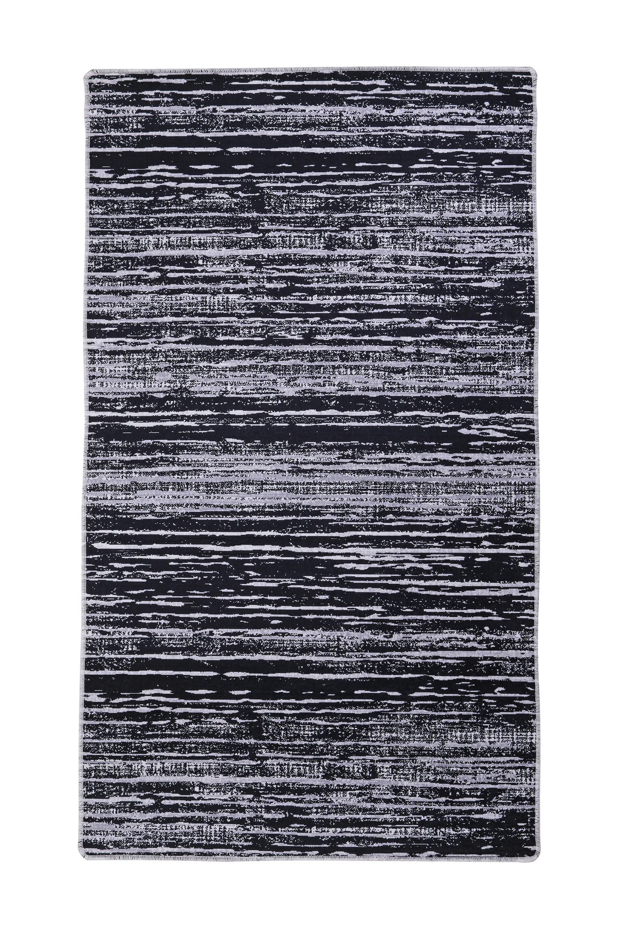 DİJİTAL HALI MODERN TASARIMLI SİYAH RENKLİ Yıkanabilir Kaymaz Kesme HALI Yolluk 150x900