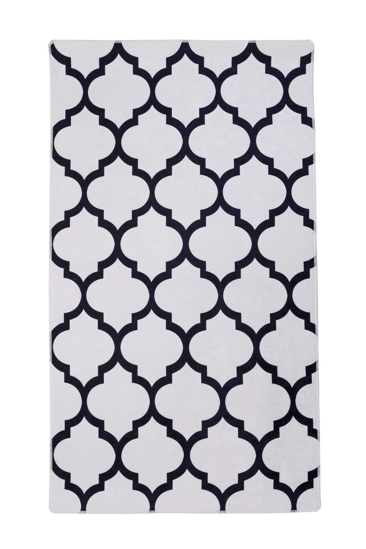 DİJİTAL HALI MODERN TASARIMLI BEYAZ RENKLİ Yıkanabilir Kaymaz Kesme HALI Yolluk 150x200