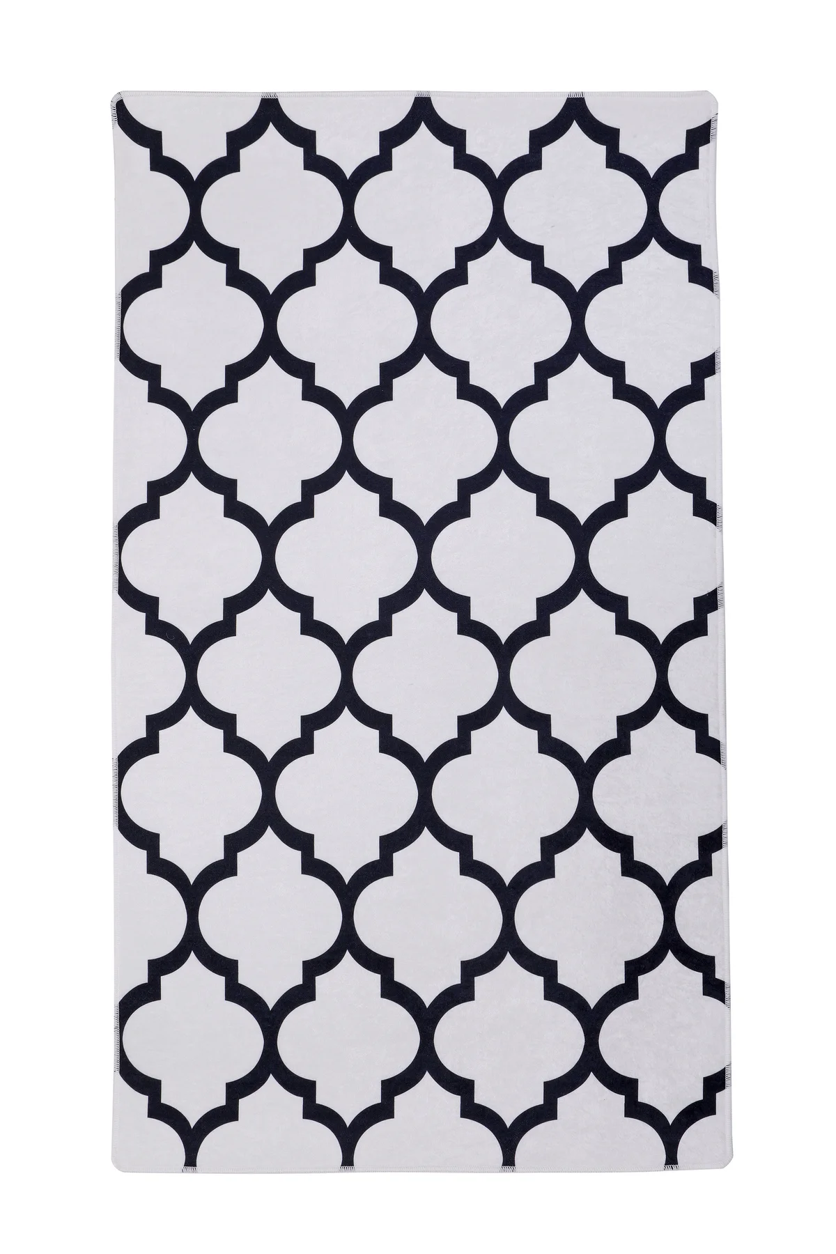 DİJİTAL HALI MODERN TASARIMLI BEYAZ RENKLİ Yıkanabilir Kaymaz Kesme HALI Yolluk 80x250