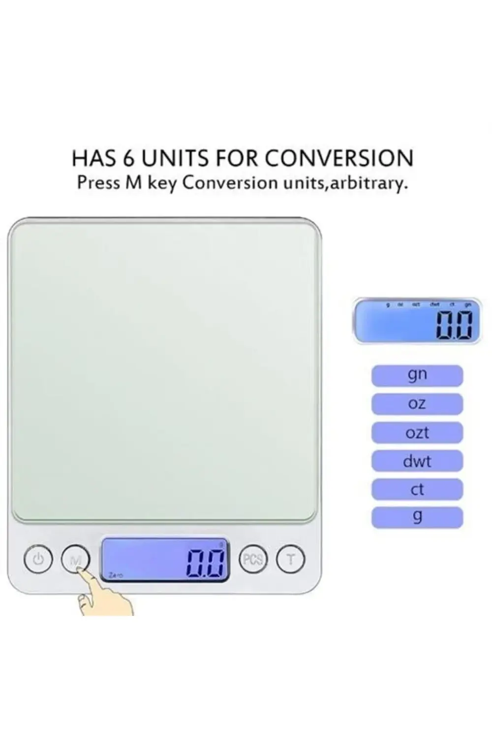 ® Dijital Hassas Mutfak Terazisi Hassas Tartı 2000 Gr/01 Gr Hassa