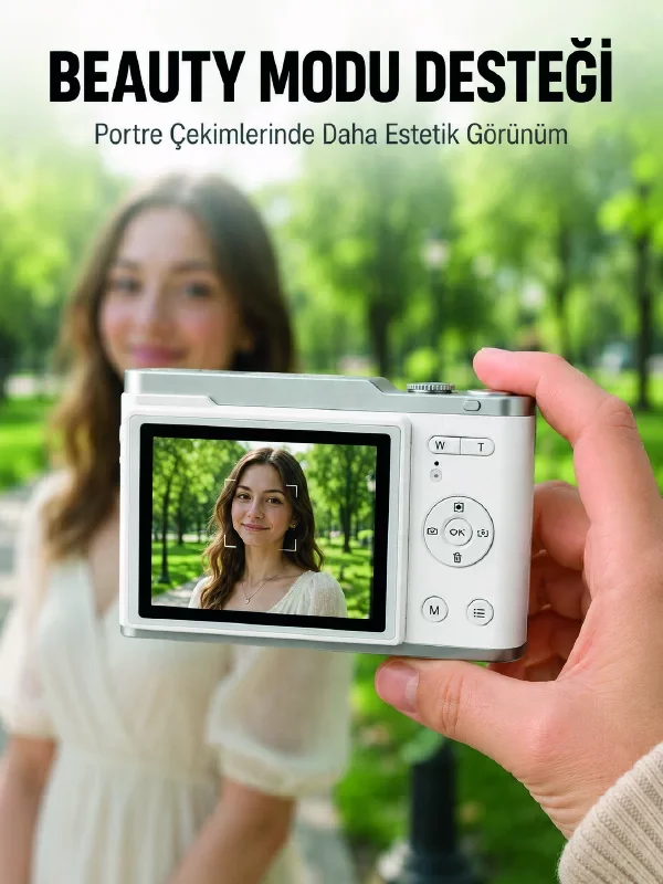 Dijital Kamera 4K Video ve 48 MP Çözünürlükte Fotoğraf Çekimi Özellikli
