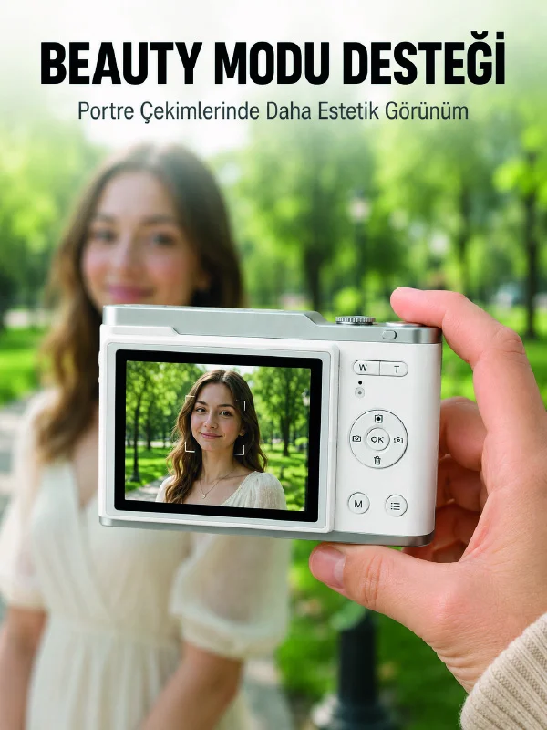 Dijital Kamera 4K Video 48 MP Fotoğraf Çekim Özellikli