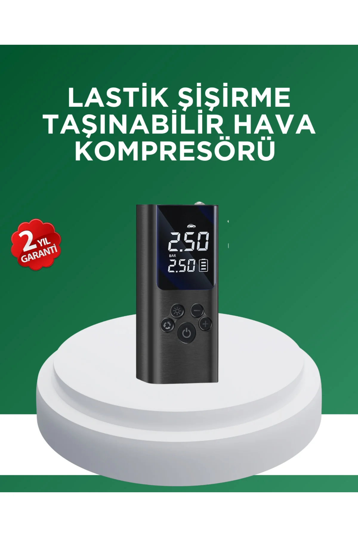 Dijital Lastik Pompası Çok Amaçlı Taşınabilir Kompresör