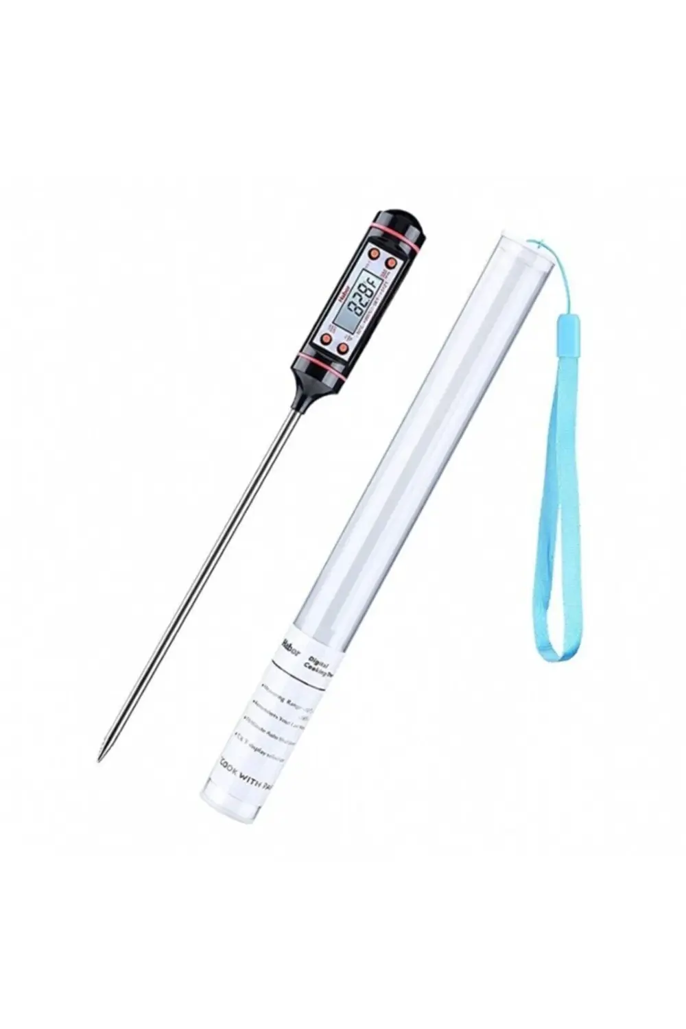Dijital Lcd Gıda Yemek Yem Mama Süt Termometresi Batırmalı Mutfak