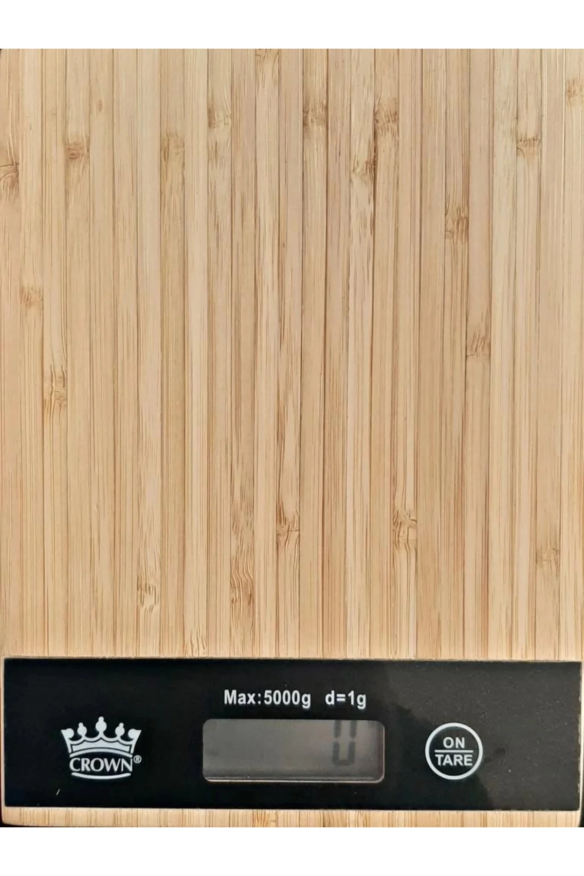 Dijital Lcd Mutfak Tartısı Terazisi 5kg Bambu Desenli