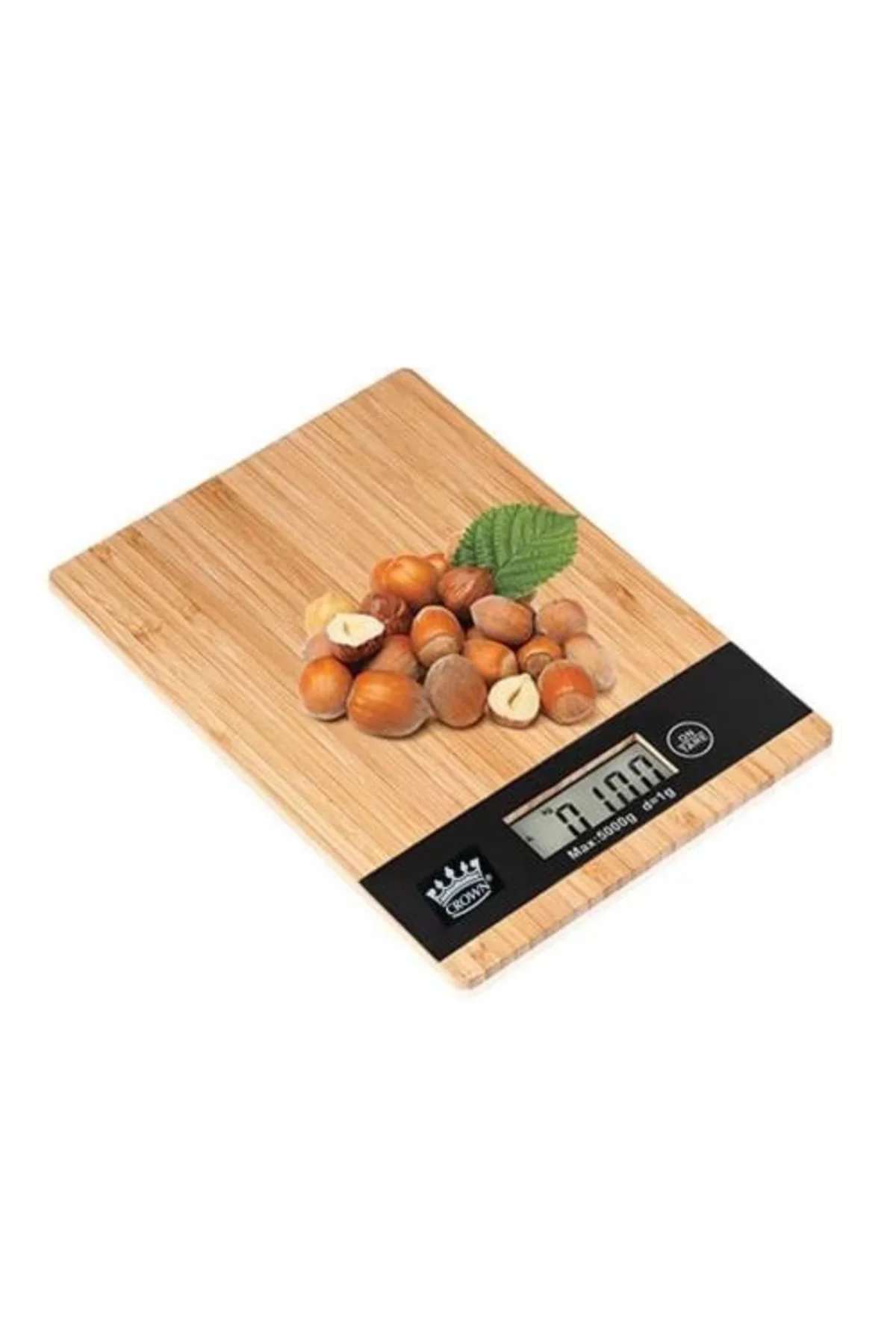 Dijital Lcd Mutfak Tartısı Terazisi 5kg Bambu Desenli