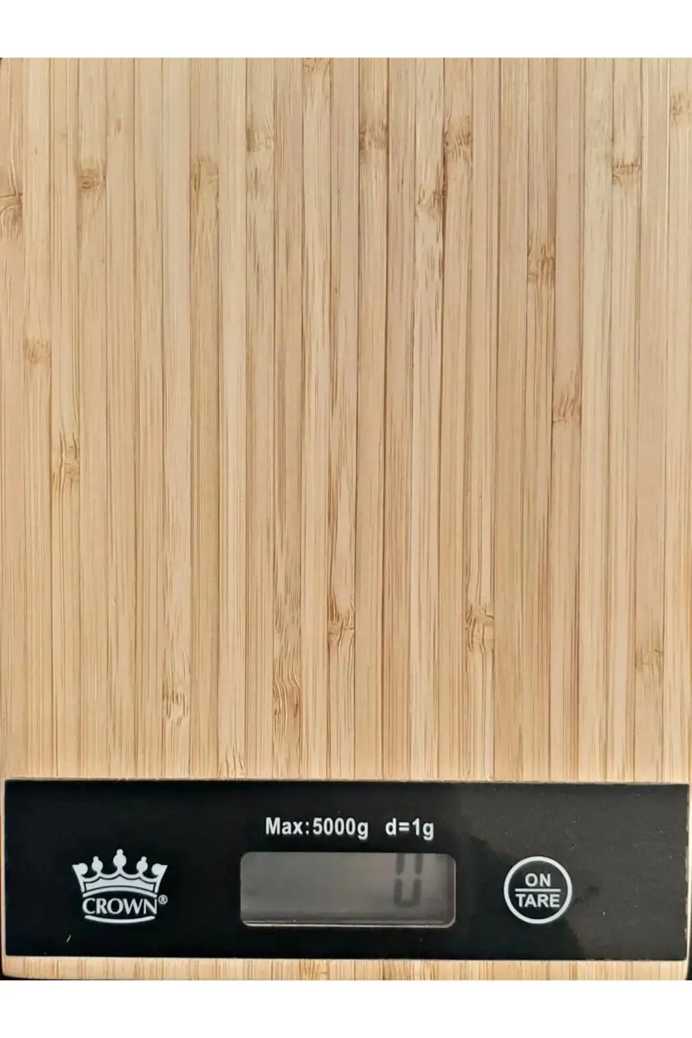 Dijital Lcd Mutfak Tartısı Terazisi 5kg Bambu Desenli