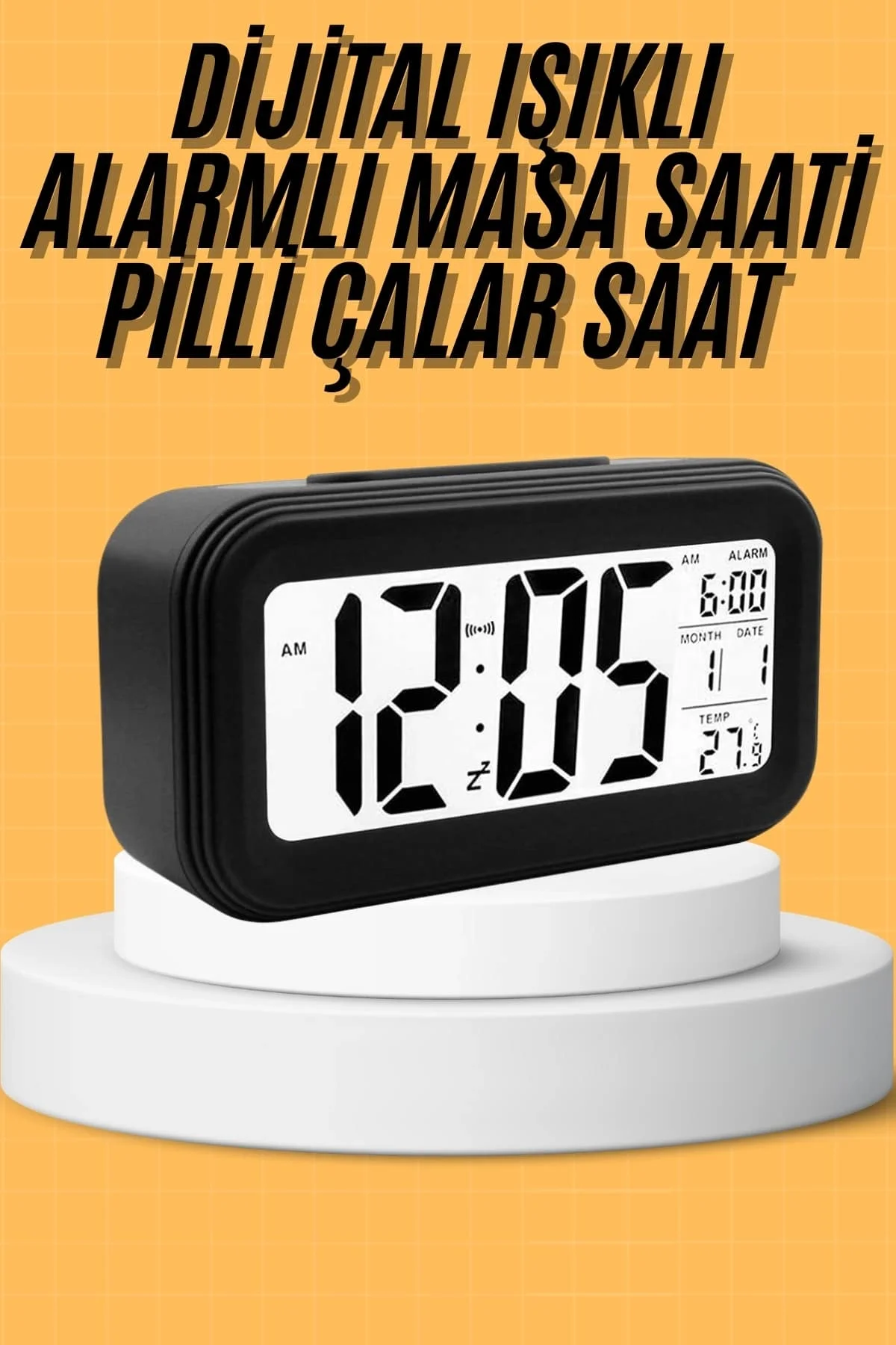 Dijital Masa Saati Takvim Çalar Saat Alarmlı Işıklı Led Ekran Pilli Fiyatı, Yorumları ve Özellikleri