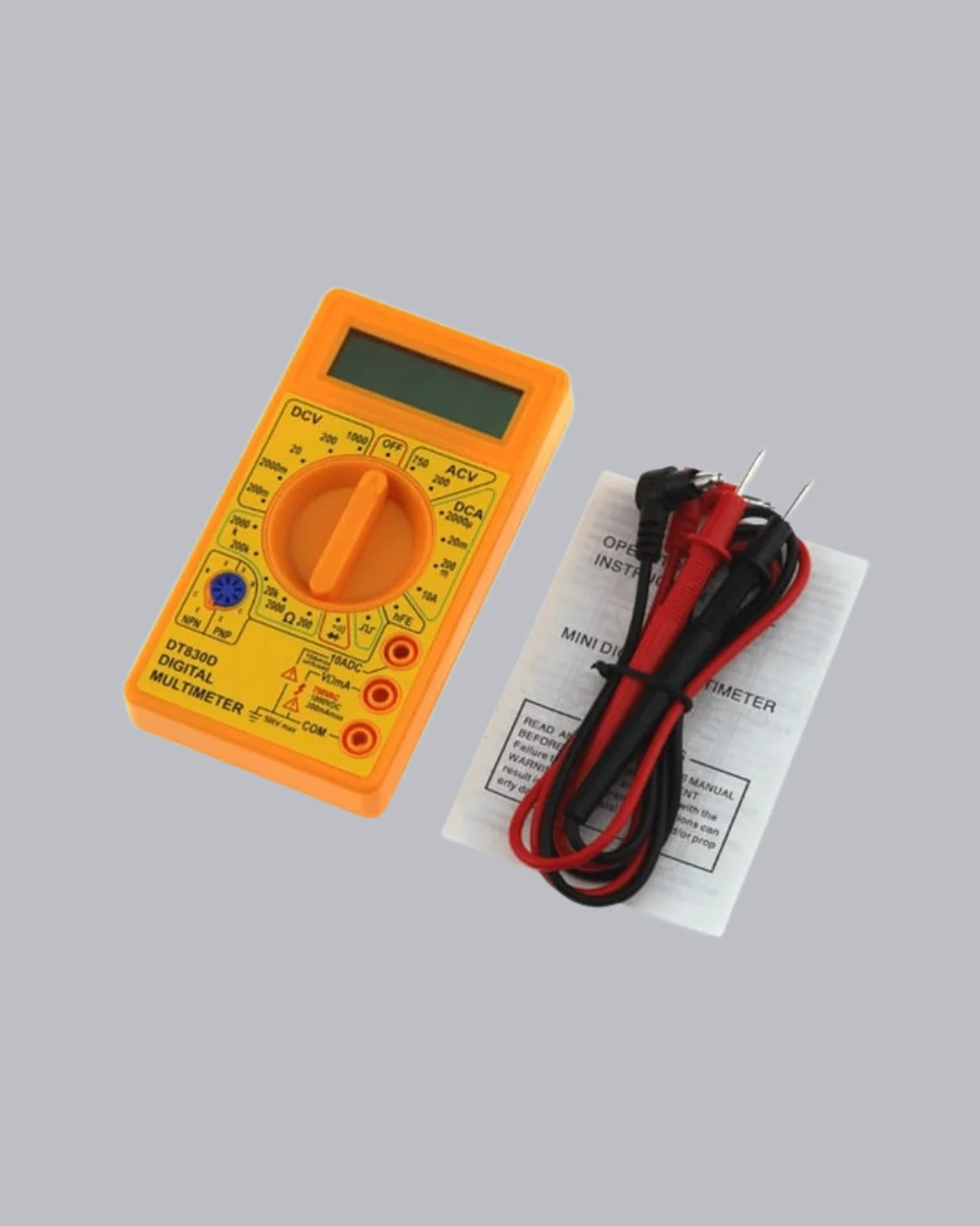 Dijital Multimetre Ölçü Aleti AC DC Ölçüm ve LCD Ekranlı Yeni Nesil
