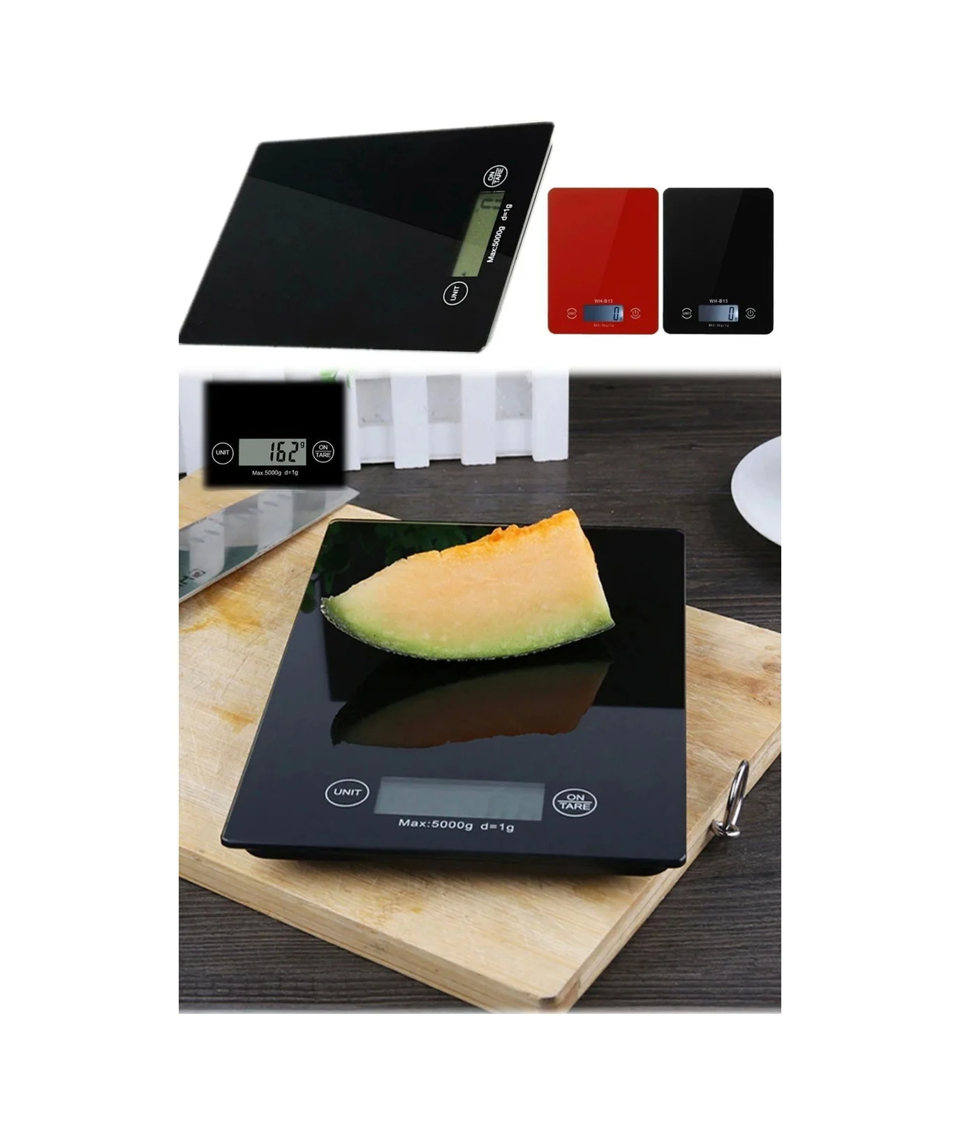 Dijital Mutfak Tartısı - 5 Kg Kapasite, 1 Gram Hassasiyet, Şık Si