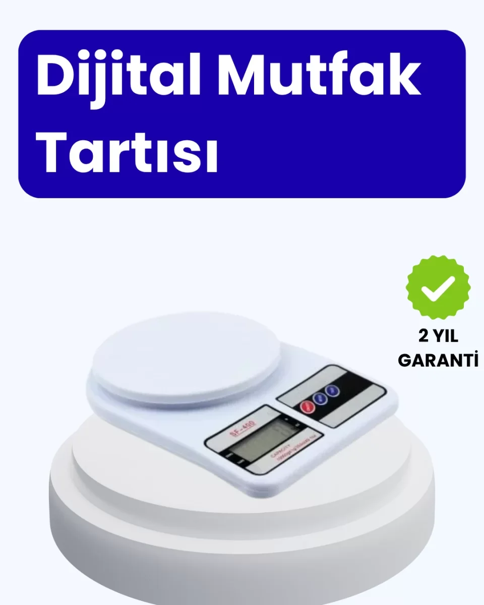 Dijital Mutfak Terazisi 10kg Kapasiteli 1g Hassasiyetli - Lisinya