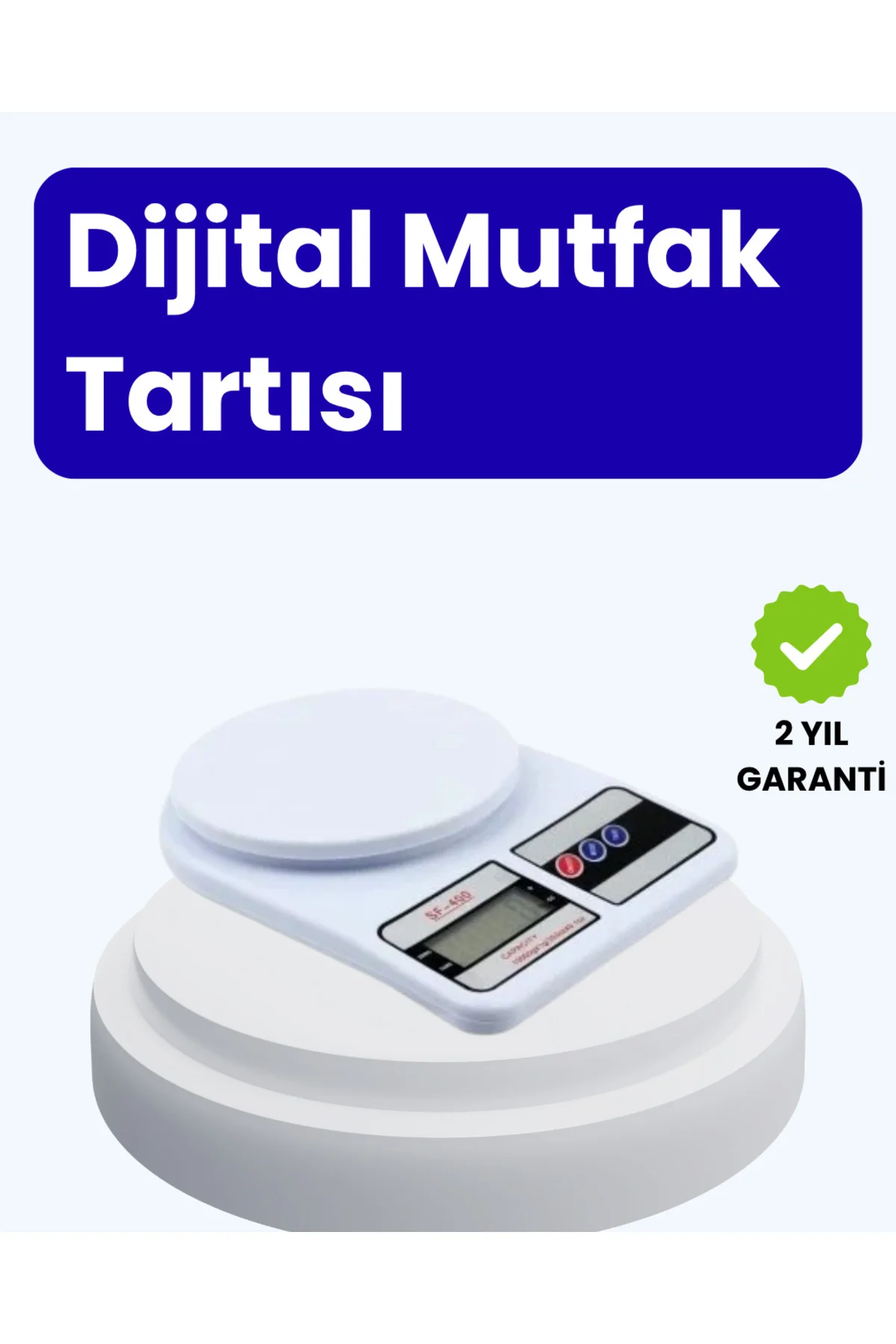 Dijital Mutfak Terazisi 10kg Kapasiteli 1g Hassasiyetli